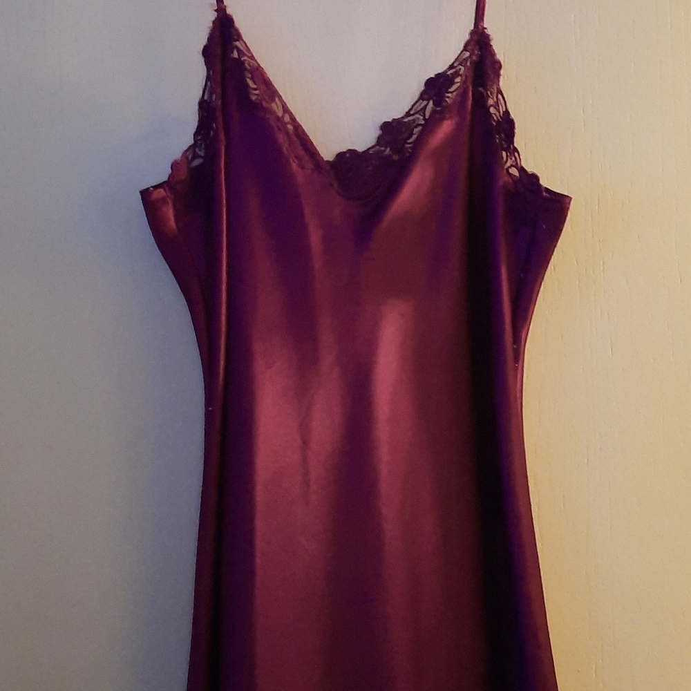 Long silk gown